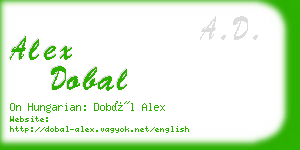 alex dobal business card